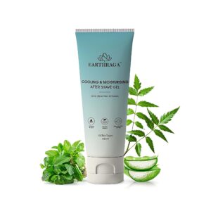 Earthraga Mint Glacier After Shave Gel for Men with Fitkari (Alum)
