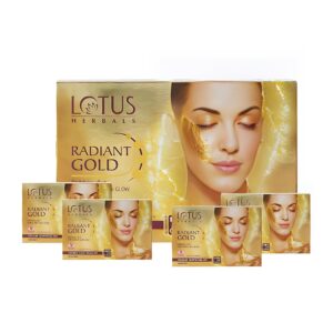 Lotus Herbals Radiant Gold 4-in-1 Cellular Glow Facial Kit